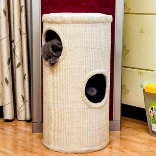 Khung leo cho mèo Sisal nhiều lớp Thùng hình trụ mèo. móng vuốt cột đồ chơi