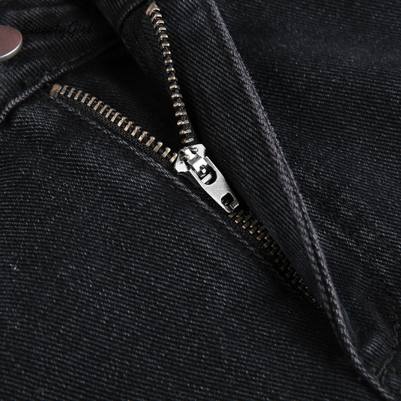 Chân váy jean lưng cao phối túi thời trang xinh xắn cho nữ