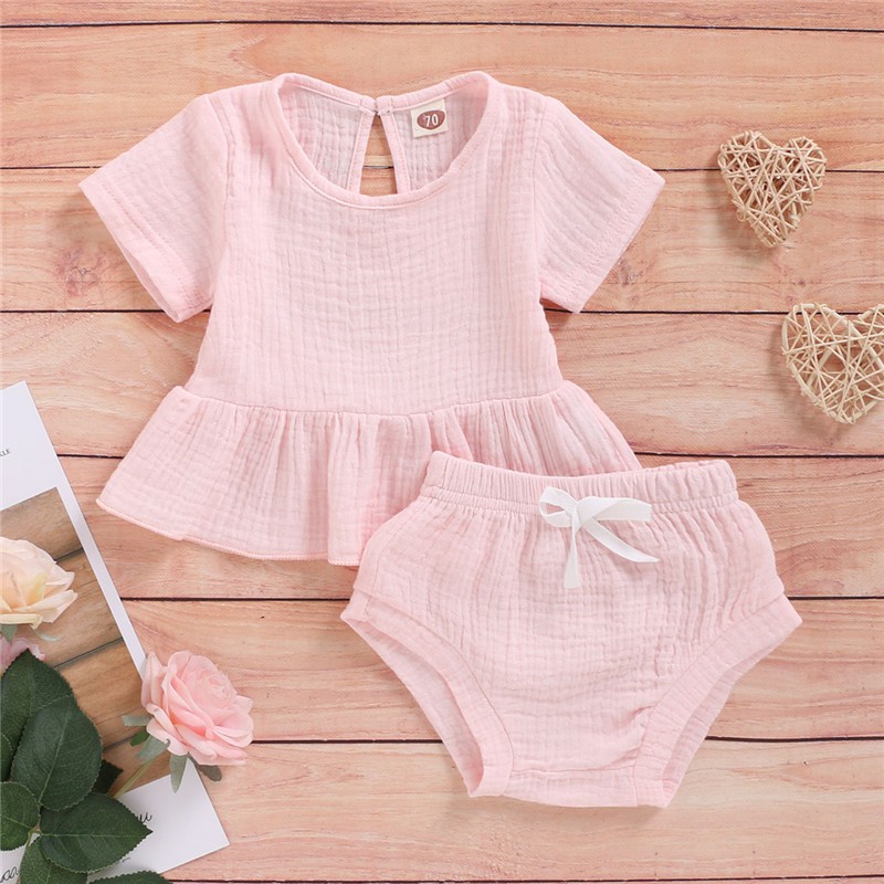 Mikrdoo Áo Thun Và Quần Short Cho Bé