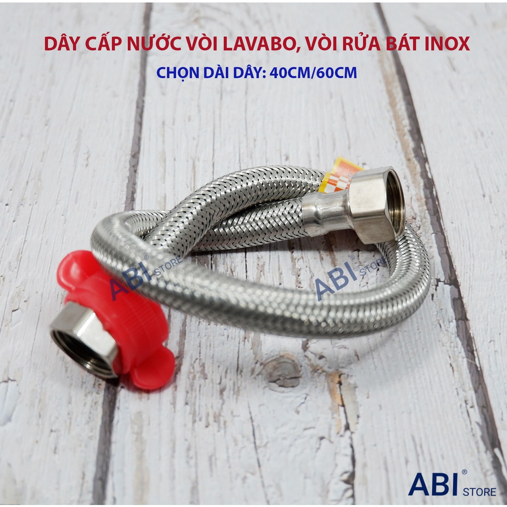 DÂY CẤP NƯỚC VÒI LAVABO CÁC LOẠI, DÂY CẤP 3 LỚP giá sỉ(1 sợi)