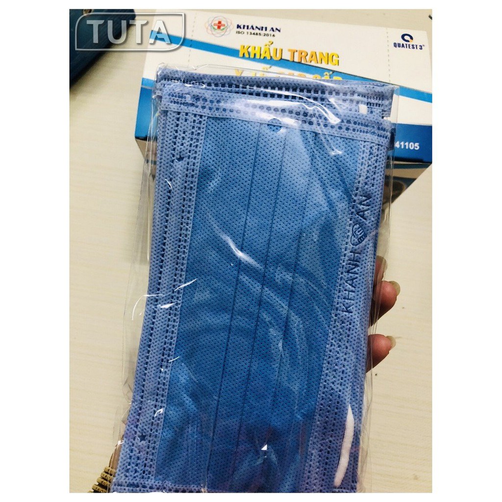 Khẩu Trang Y Tế 4 Lớp KHÁNH AN Hàng xuất khẩu(Xanh,Xám,Hồng, Đen) | BigBuy360 - bigbuy360.vn
