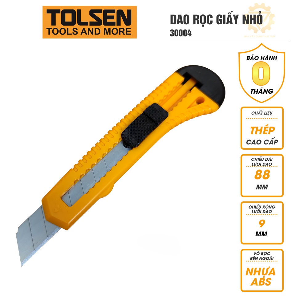 Dao rọc giấy 18mm 100mm TOLSEN Snap-off Blade Knife 30000