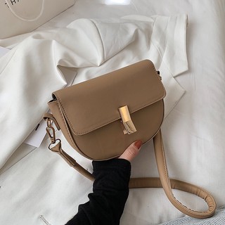 Túi xách nữ basic cổ điển đáy tròn, túi đeo một bên, túi đeo chéo đi làm đi chơi, túi phong cách hàn quốc mới 2021