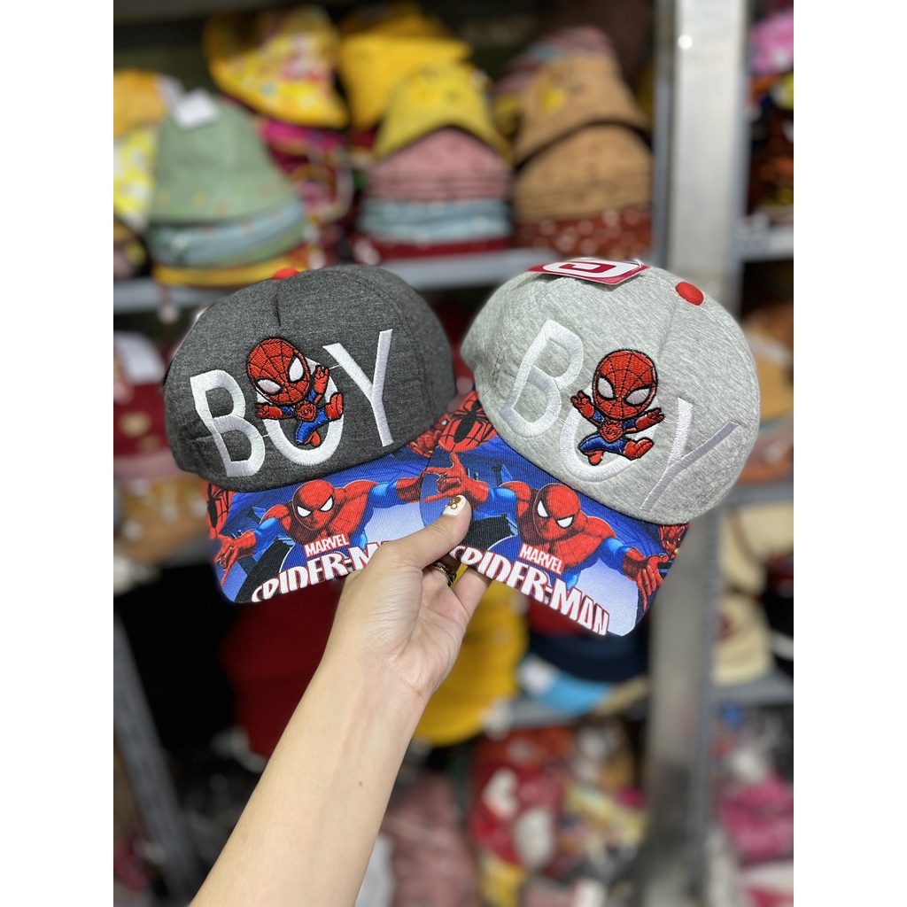 NÓN KẾT SPIDER MAN CHO BÉ TRAI, MŨ SIÊU NHÂN NHỆN