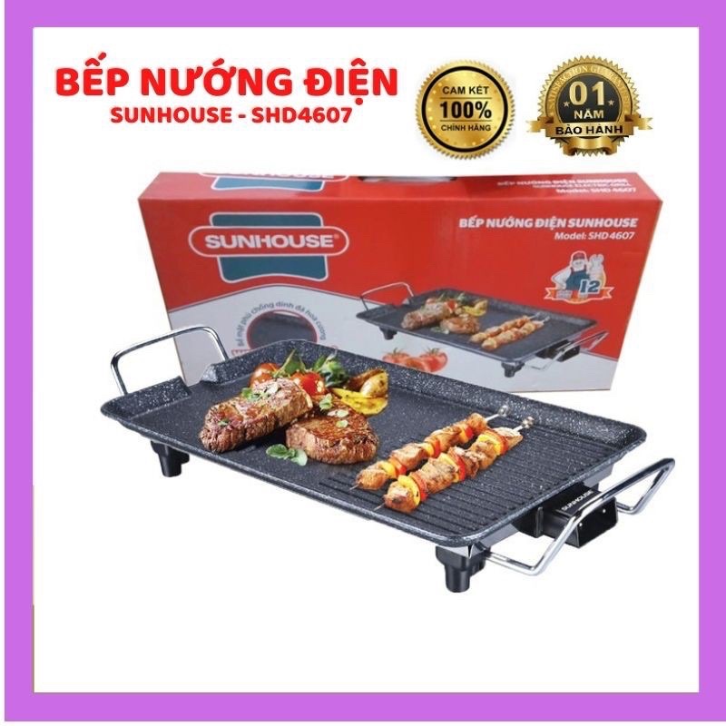 Bếp Nướng Điện SUNHOUSE SHD4607,Hàng Chính Hãng Bảo Hành 12 Tháng