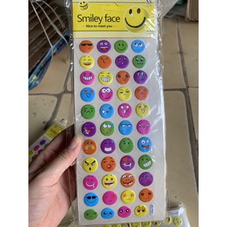 Combo 20 vỉ dán sticker hình mặt cười ngộ nghĩnh