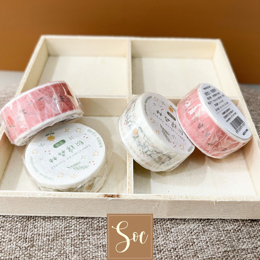 Cuộn băng keo dán trang trí Washi Tape Vintage