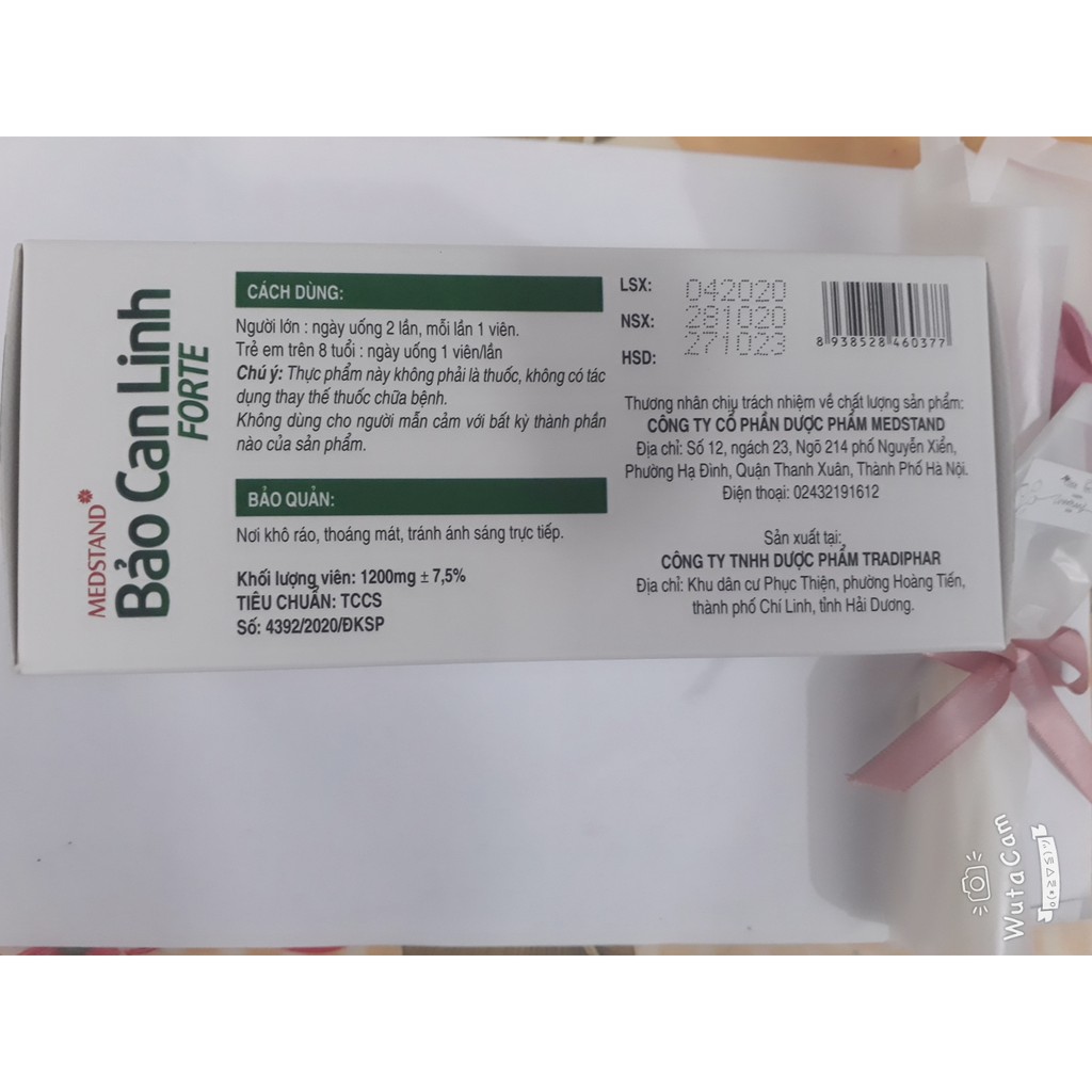 Viên uống bổ gan BẢO CAN LINH FORTE (Hộp 60 viên) giúp thanh nhiệt, giải độc, mát gan và tăng cường chức năng gan