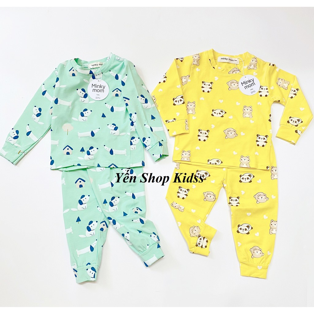 Sale !!! Bộ Cotton 100% Minky Mom   In Toàn Thân Họa Tiết Cầu Vồng- Gấu Trúc Dễ Thương Cho Bé (1255 ) | WebRaoVat - webraovat.net.vn