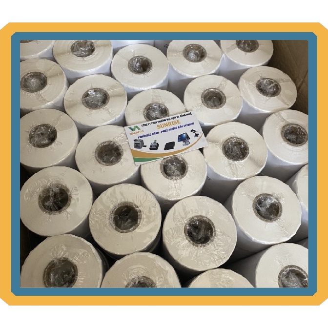Combo 20 cuộn tem mã vạch 60x40 mm tem nội thất tem cân điện tử 6x4 tem phụ nhãn dán bao bì