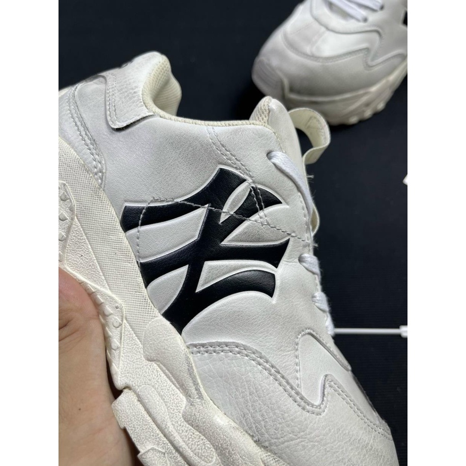 Giày thể thao nam nữ đế cao NY bẩn,Giày MLB Đen NY Trắng bẩn