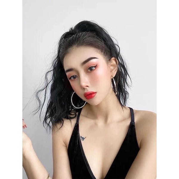 Tóc giả cột xù ngắn Hàn quốc siêu tự nhiên b43