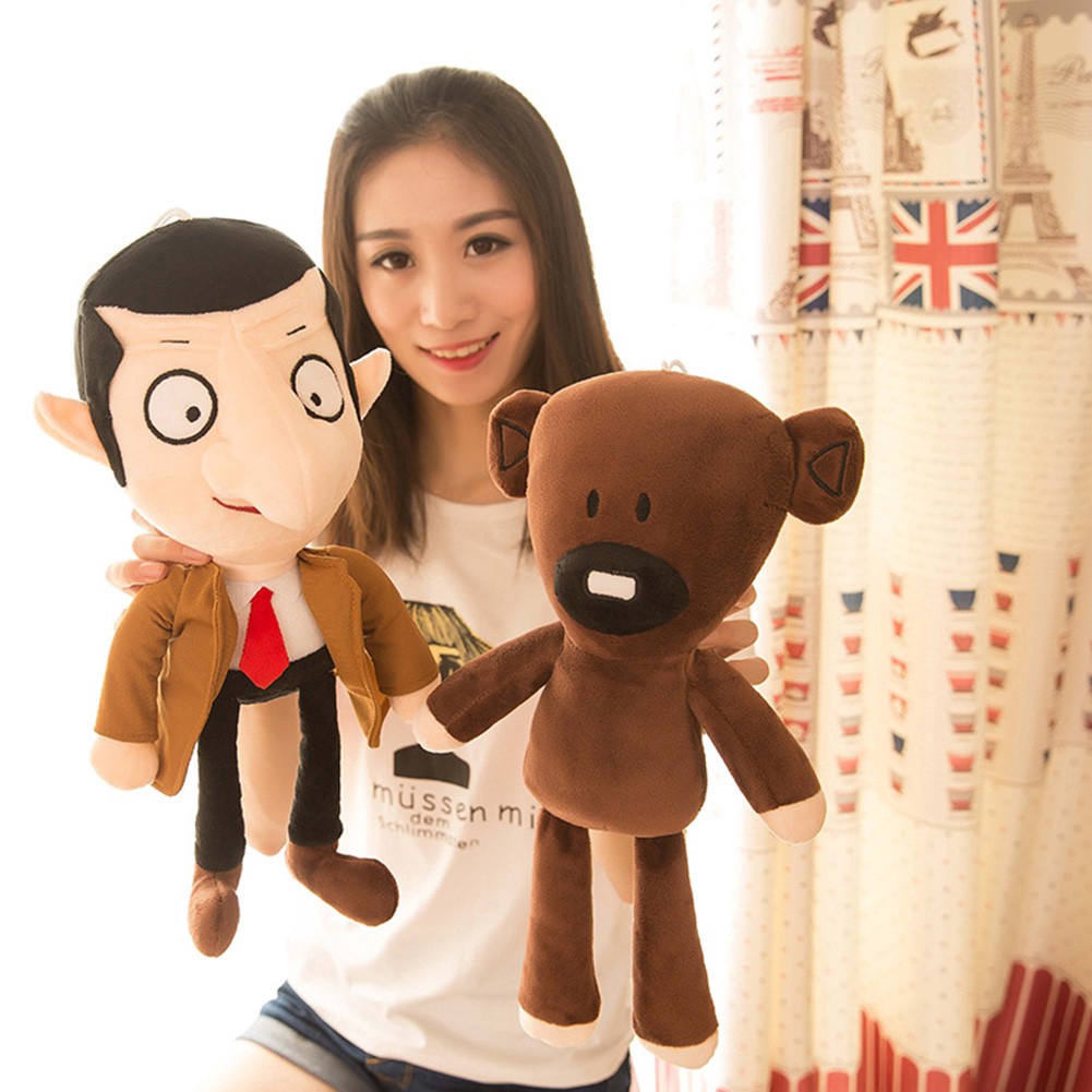 đồ chơi nhồi bông Mr.Bean Và Teddy Dễ Thương 30cm