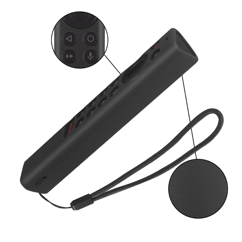Vỏ silicon bảo vệ điều khiển từ xa chống nước chống thất lạc có thể giặt được cho Nvidia Shield TV Pro/4K HDR