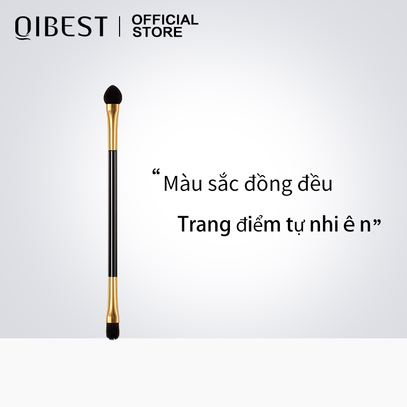 Cọ Trang Điểm Mắt QIBEST Bằng Sợi Fiber Hai Đầu Chất Lượng Cao 1,5G