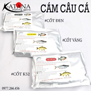 Gói cám cốt k52-vàng-đen -cám cốt k52 câu cá