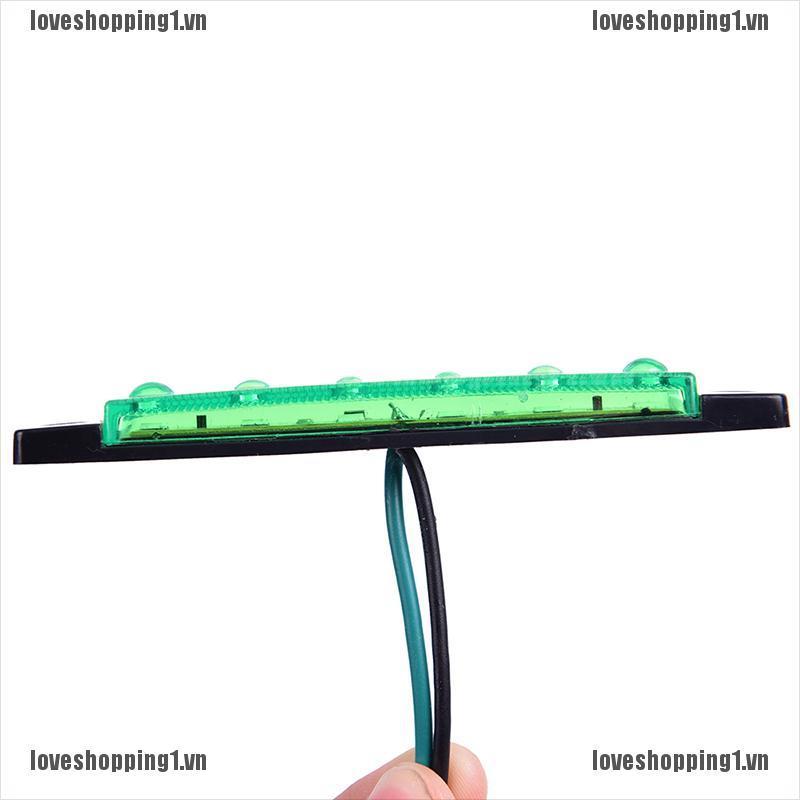 1 Bảng Đèn Tín Hiệu 12V 6LEDS Gắn Hông Xe Tải