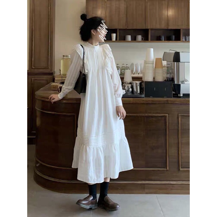 Váy Babydoll Dáng Dài, Tay Bồng, Dáng Xuông, Bánh Bèo