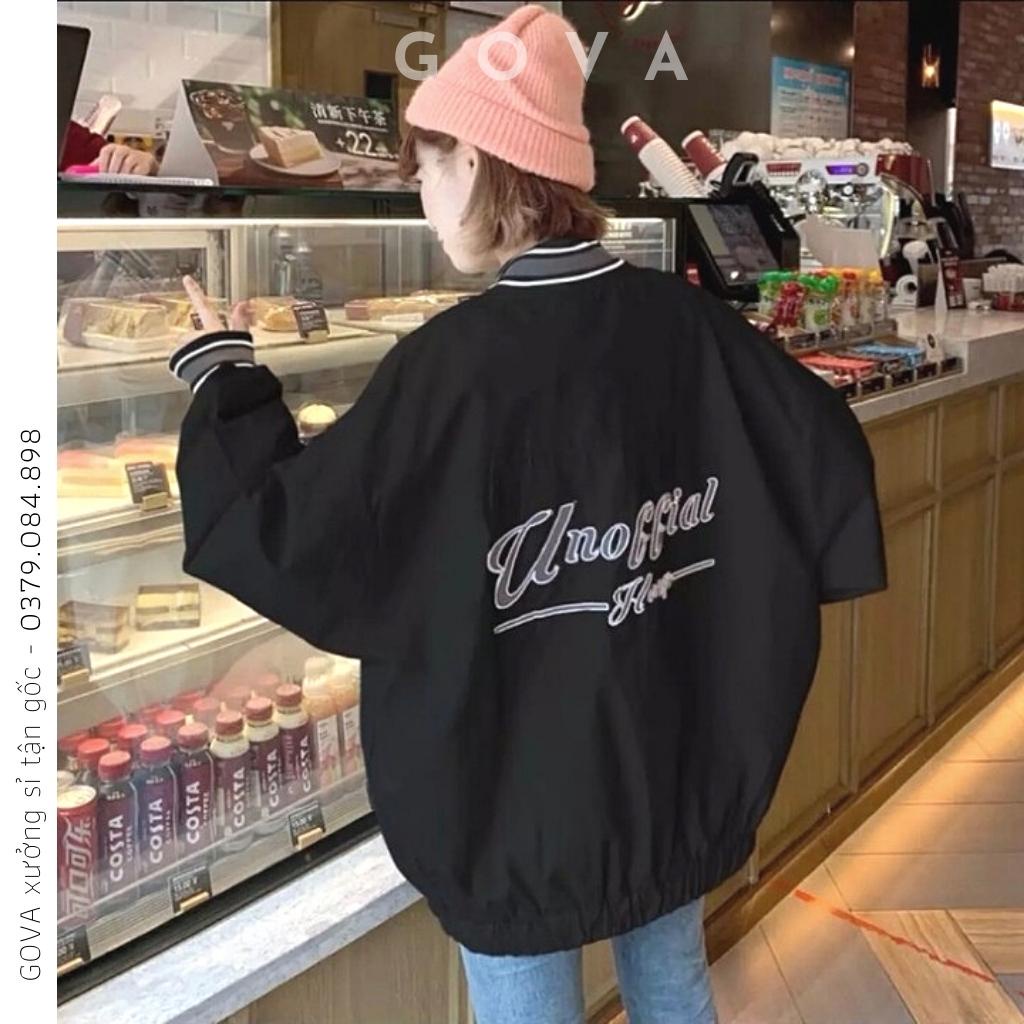 Áo Khoác Bomber Dù In 092 Form Rộng Nam Nữ Ulzzang Unisex Thời Trang GOVA