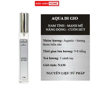 Nước hoa Nam thơm lâu đẳng cấp, nam tính, lịch lãm lưu hương cực lâu 6-12 tiếng