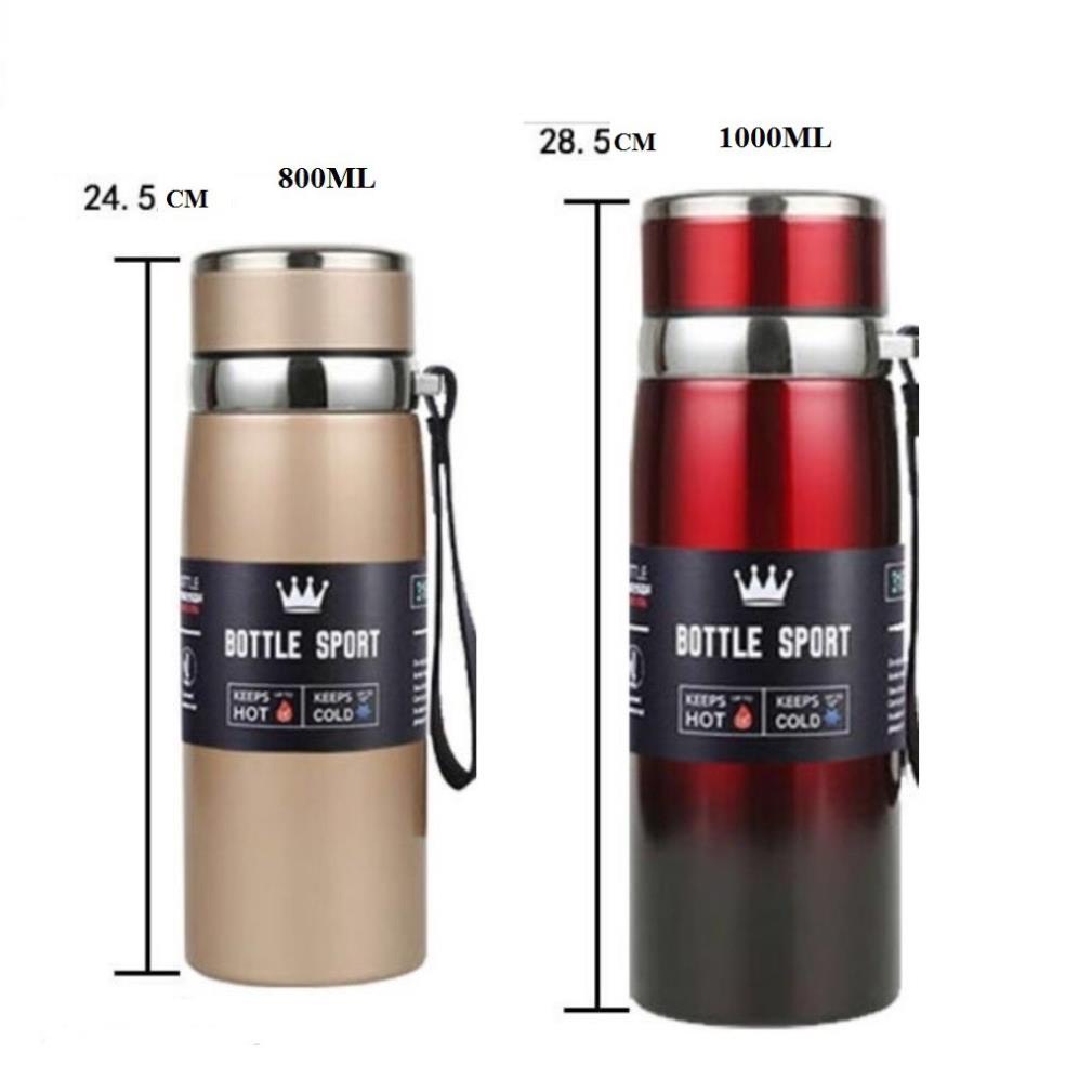 [LOẠI TỐT] Bình giữ nhiệt, Bình giữ nhiệt nóng lạnh 1000ml inox 304 không gỉ, chất lượng đảm bảo-HOANGTHIENOTOHN