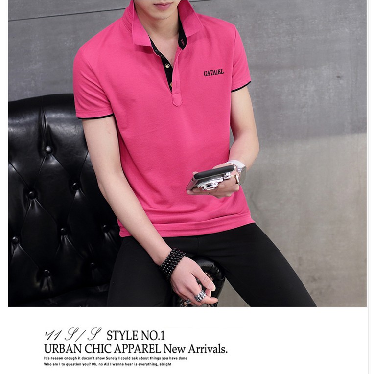 Áo phông nam có cổ ngắn tay thời trang hàn quốc trẻ trung đẹp | BigBuy360 - bigbuy360.vn