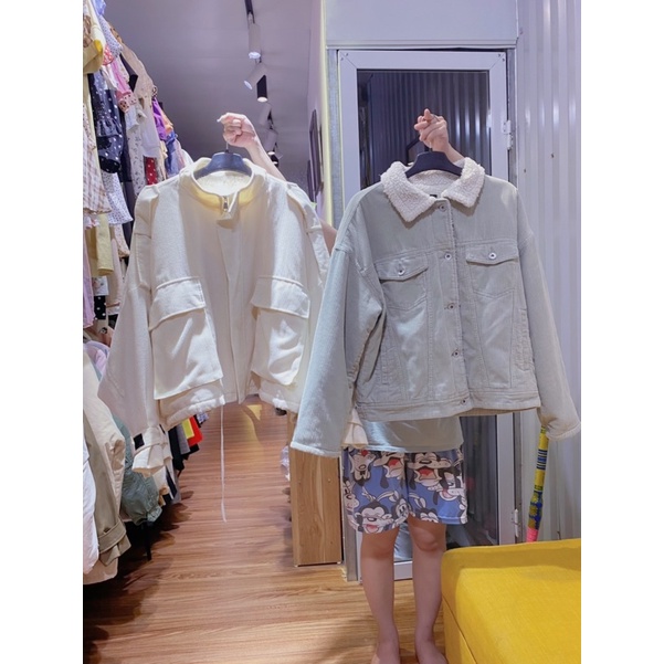 Áo parka lót lông thỏ