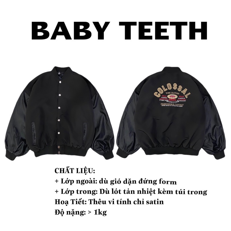 Áo khoác Bomber Colo Đen Tay Da