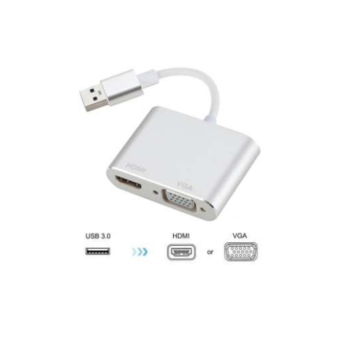 Cáp Chuyển USB 3.0 ra HDMI và VGA