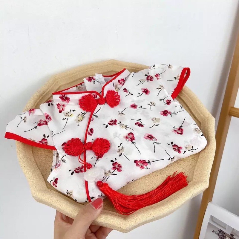 🔥Xã kho🔥Váy cổ trang sườn xám cho bé gái diện tết 2022 phong cách trung hoa 1 đến 7 tuổi(10~ 28kg)