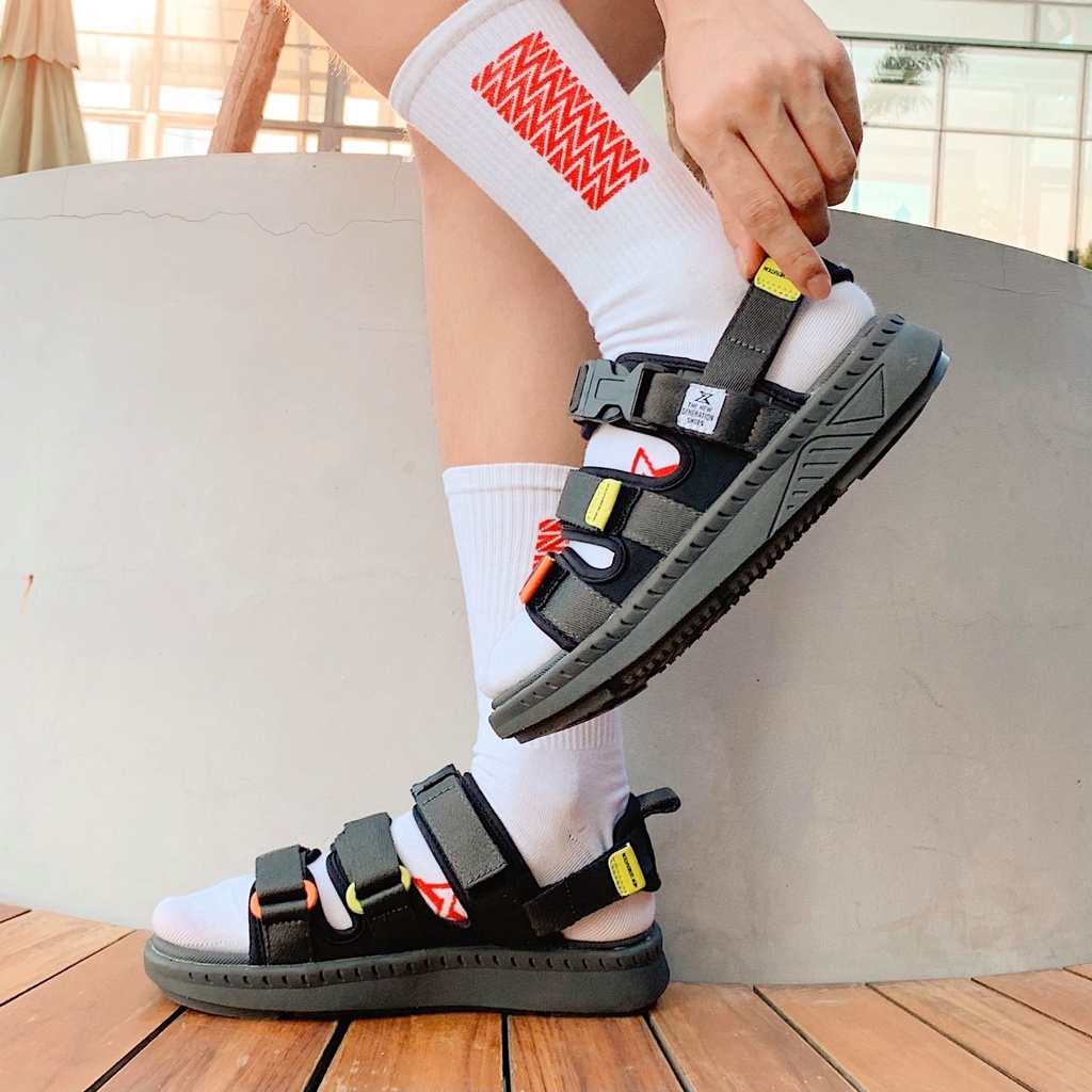 Giày Sandal ZX Nam Nữ Màu Grey Color - Ver 2 in The City Light