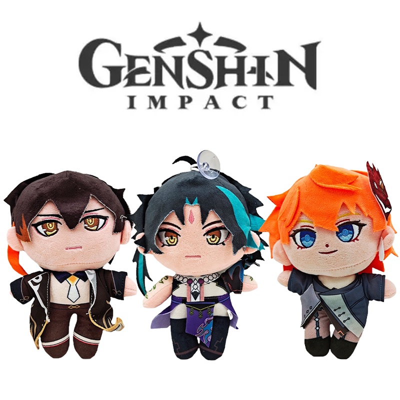 Đồ chơi búp bê nhồi bông hình nhân vật Genshin Impact Scaramouche Anime Gorou Zhongli Hu Tao