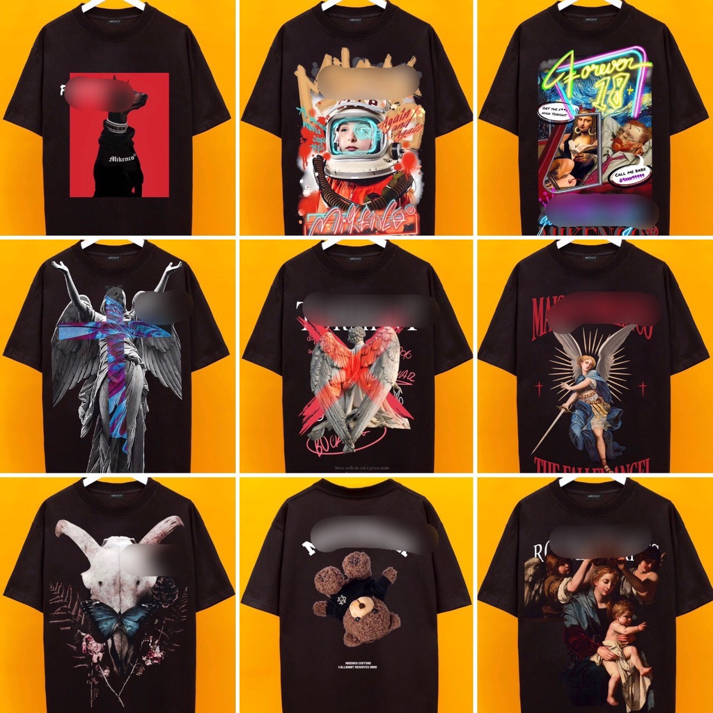 Áo thun TỔNG HỢP 3 YGGENZ shop , Áo thun unisex nam nữ from rộng oversize chất liệu cotton 100%