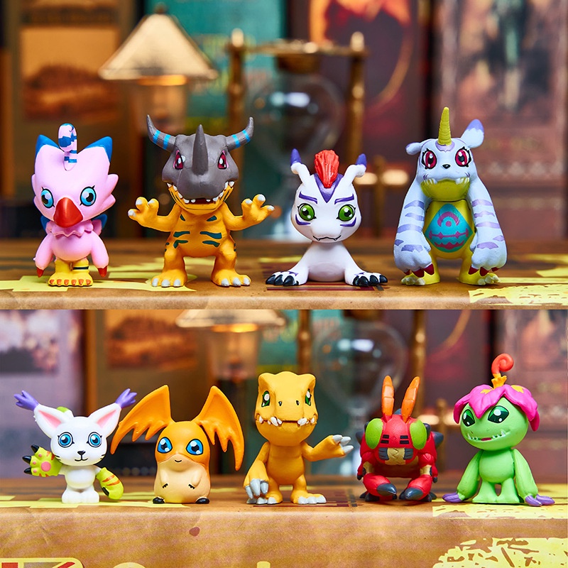 Set 9 Mô Hình Nhân Vật Phim Hoạt Hình Digimon Adventure Bằng Pvc