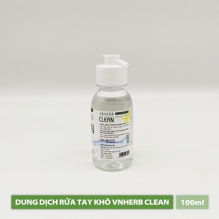 Nước rửa tay khô Vnherb Clean, làm sạch tay, hương tràm trà, ngọc lan (100ml )