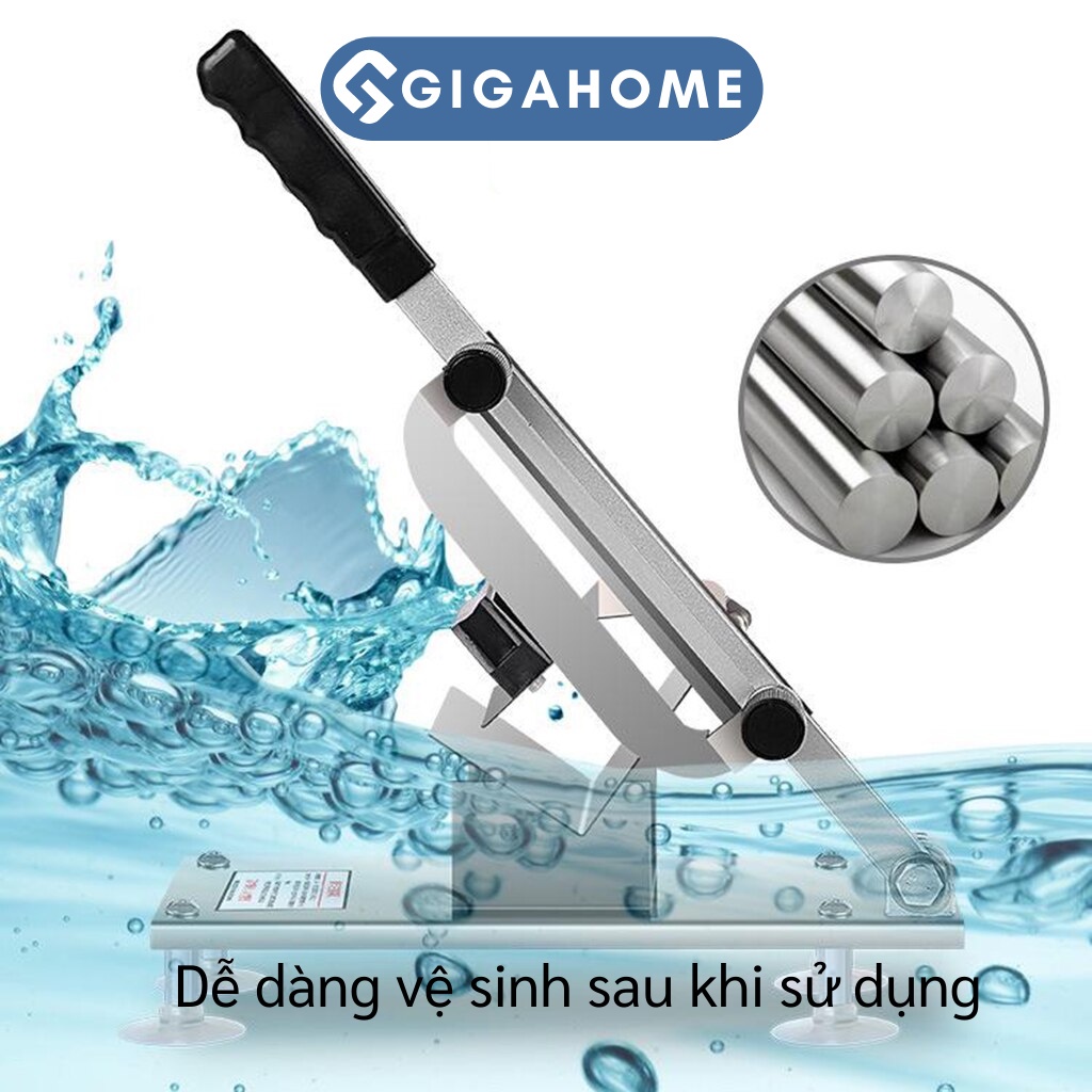 Máy Thái Thịt Đông Lạnh, Làm Bếp Đa Năng Loại Nhỏ GIGAHOME Có Thể Điều Chỉnh Độ Dày 9752