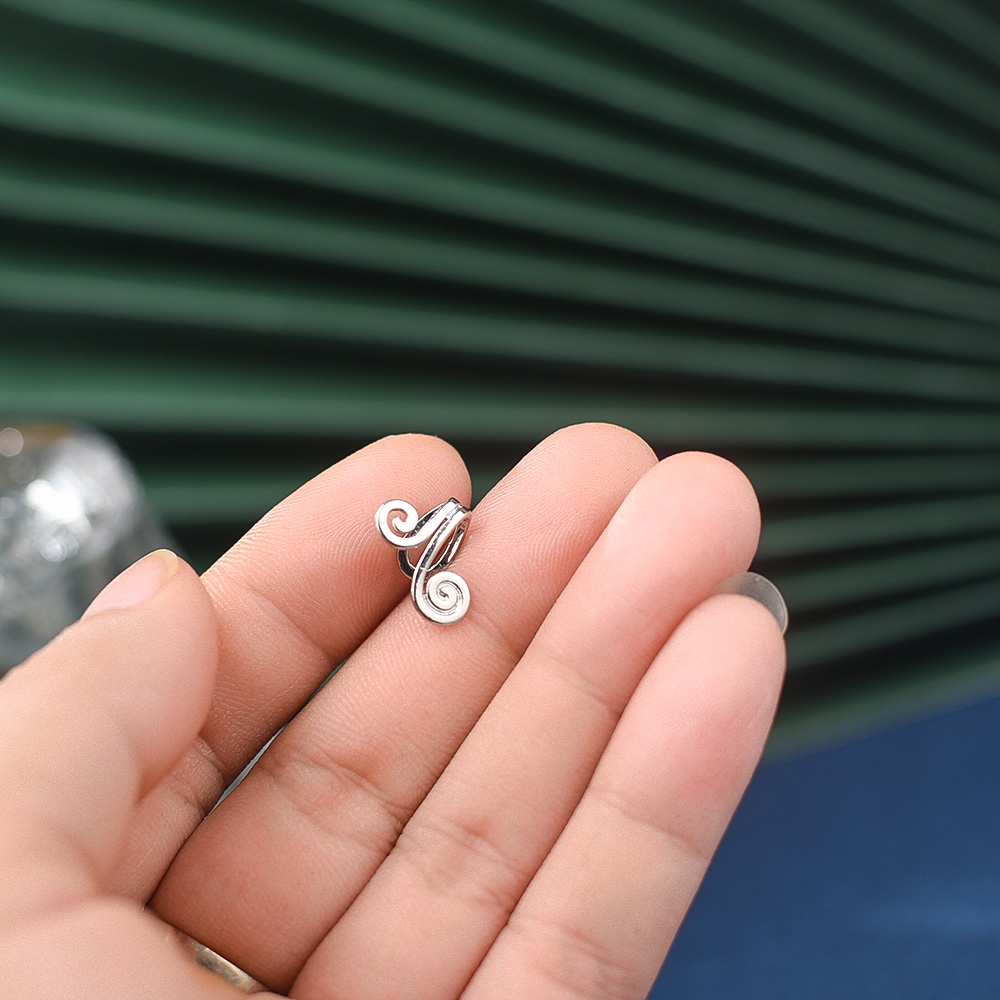 Khuyên Kẹp Vành Tai Hình Đám Mây/ Ốc Sên Phong Cách Bohemian Đơn Giản Thời Trang Cho Nữ