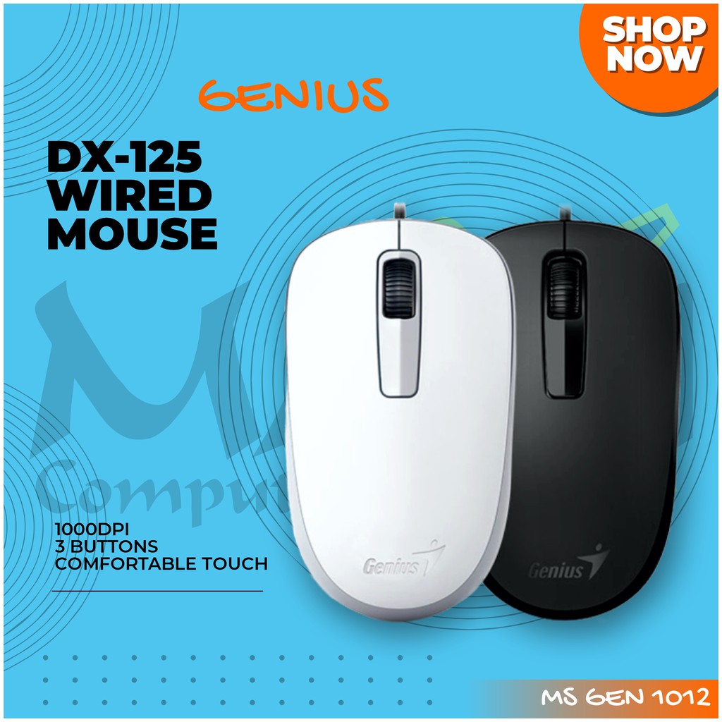 Chuột Cảm Ứng Quang Học Genius Dx-125 1000dpi