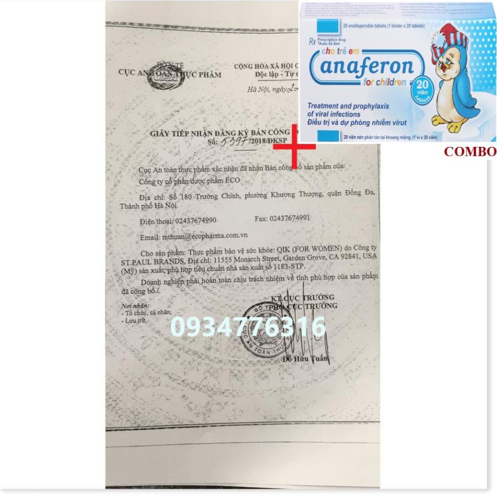 Combo Chim cánh cụt Nga+ ✅ QIK Hair -Cải thiện tình trạng rụng tóc, kích thích mọc tóc