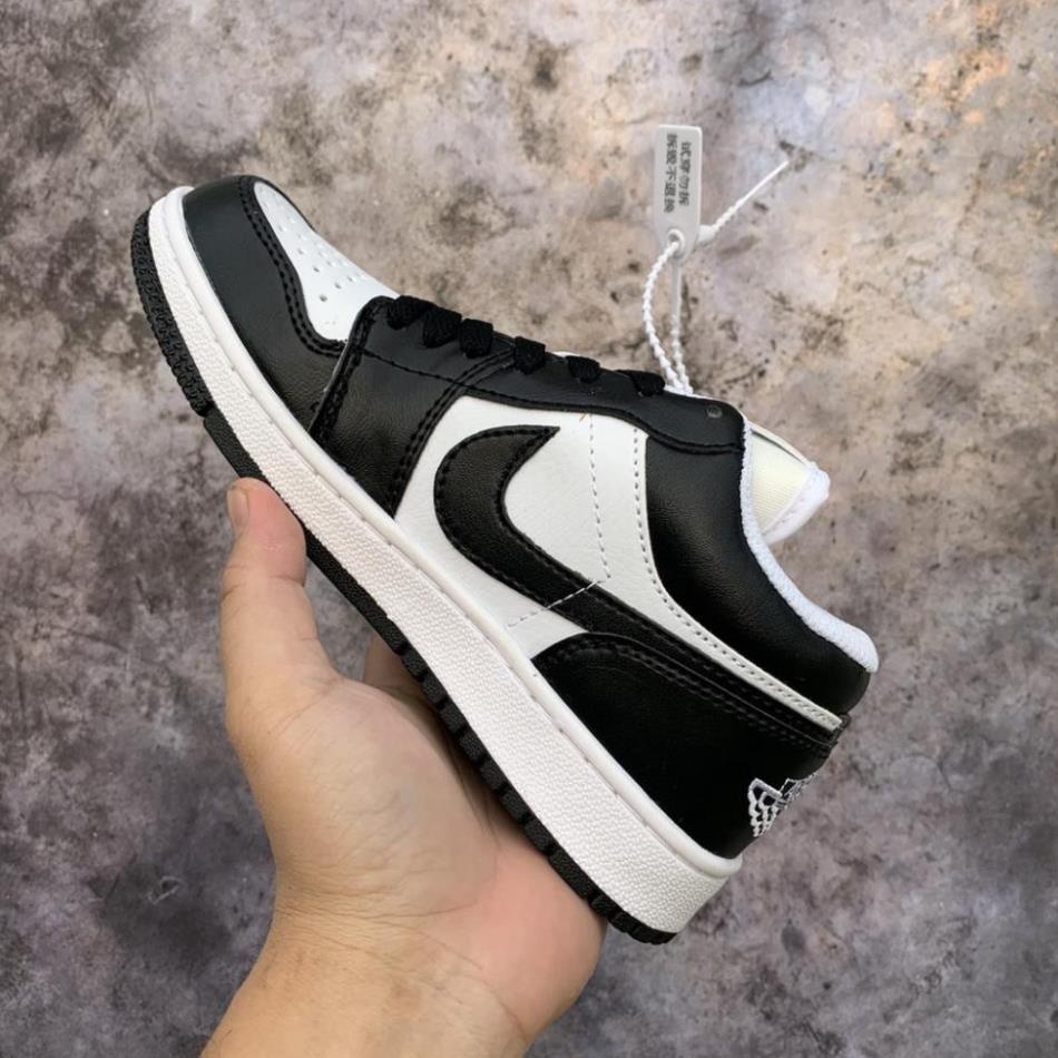 Giày JORDAN 1 low black white, giày sneaker  jodan jd 1 đen trắng thấp cổ , giày thể thao hot trend bản đẹp