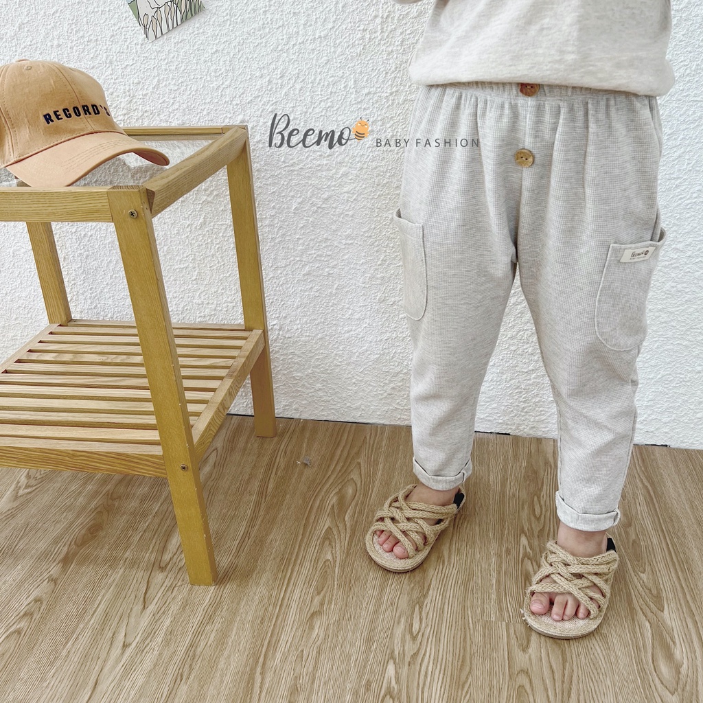 Quần Beemo thun tăm cúc gỗ túi sườn BT