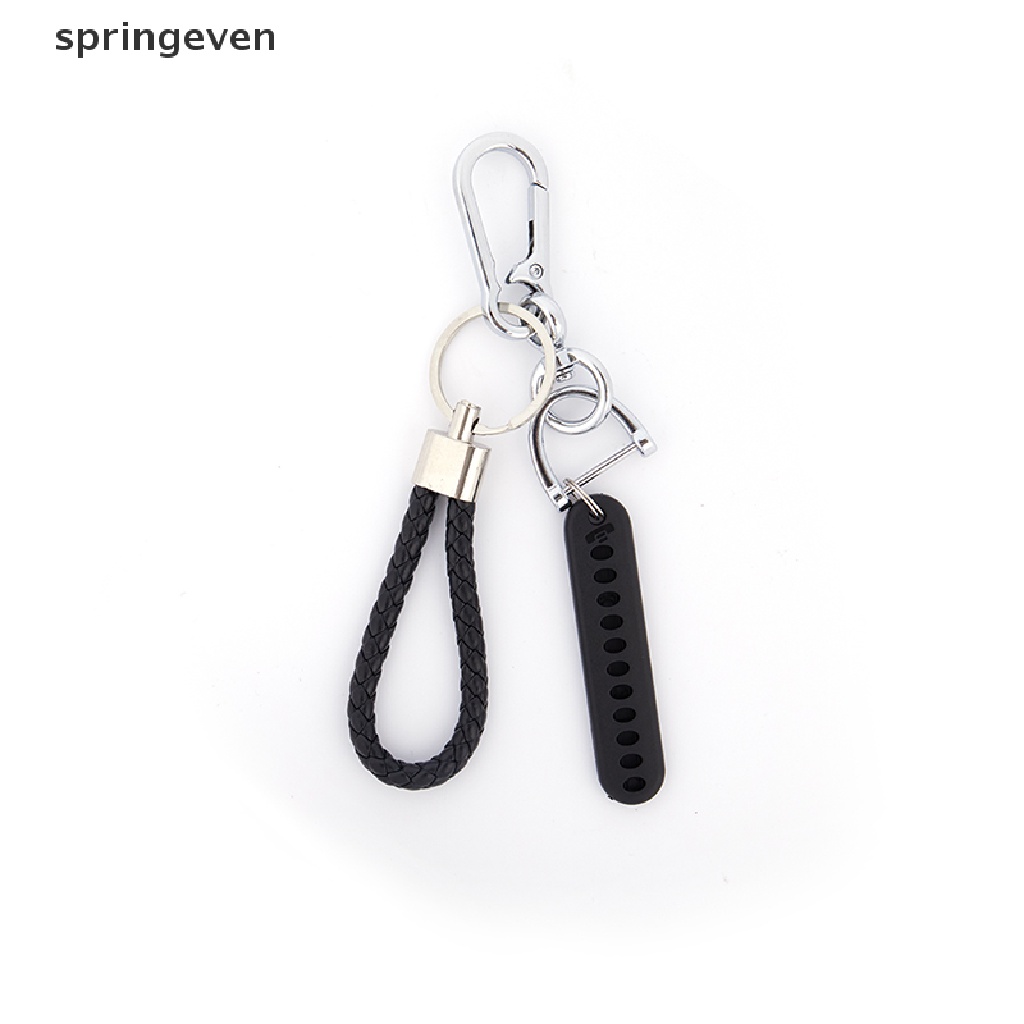 Móc Chìa Khóa Xe Hơi Bện Dây Có Gắn Số Chống Thất Lạc Tiện Dụng