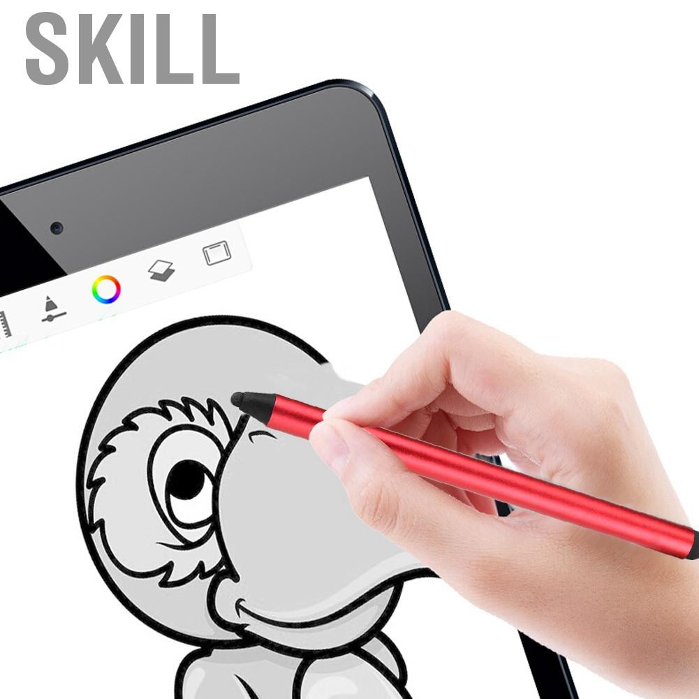 Skill Dual-use Capacitive Touch Screen Pen Writing Stylus For All Mobile Phone Tablet