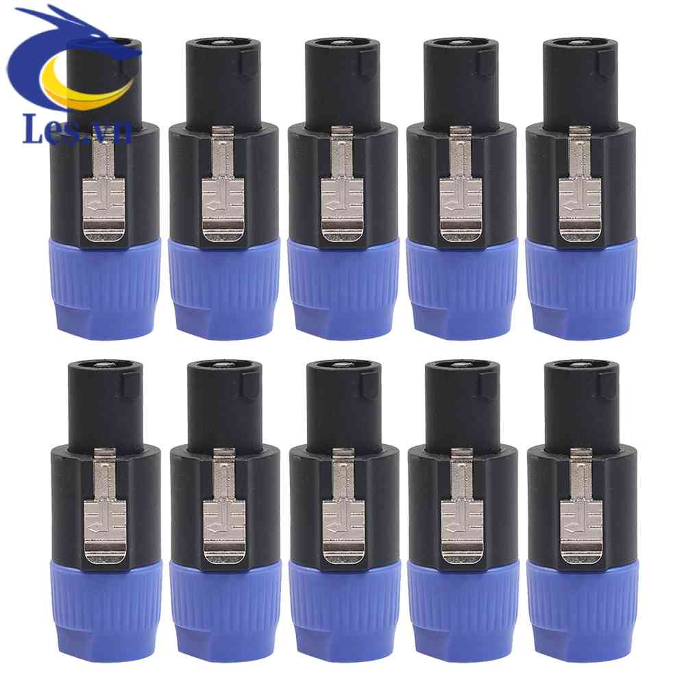 Set 10 Đầu Nối Dây Cáp Âm Thanh 4 Cực 4 Chấu NL4FC