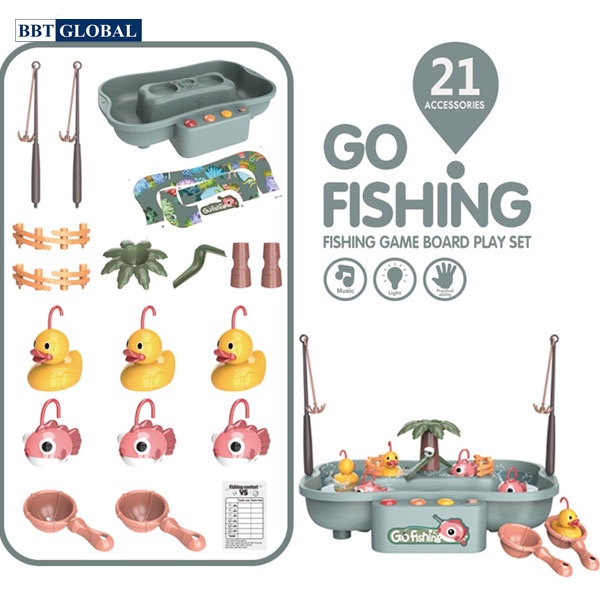 Bộ đồ chơi câu vịt cao cấp có nhạc cho bé BBT Global 889-141