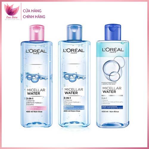 [Nhập khẩu] Nước Tẩy Trang L’Oreal Paris Micellar Water 400ml
