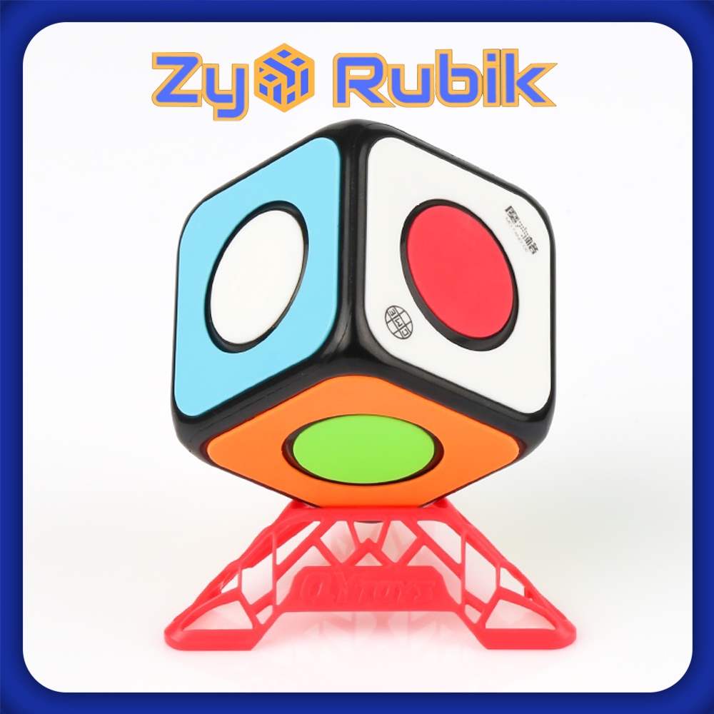 Rubik Biến Thể 1x1 Combo QiYi O2 spiner + Đế QiYi DNA Full Màu - ZyO Rubik