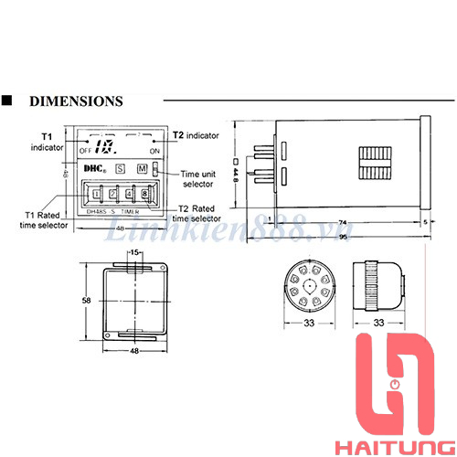 Timer DH48S-2Z, Rờ-le Thời Gian DH48S-2Z