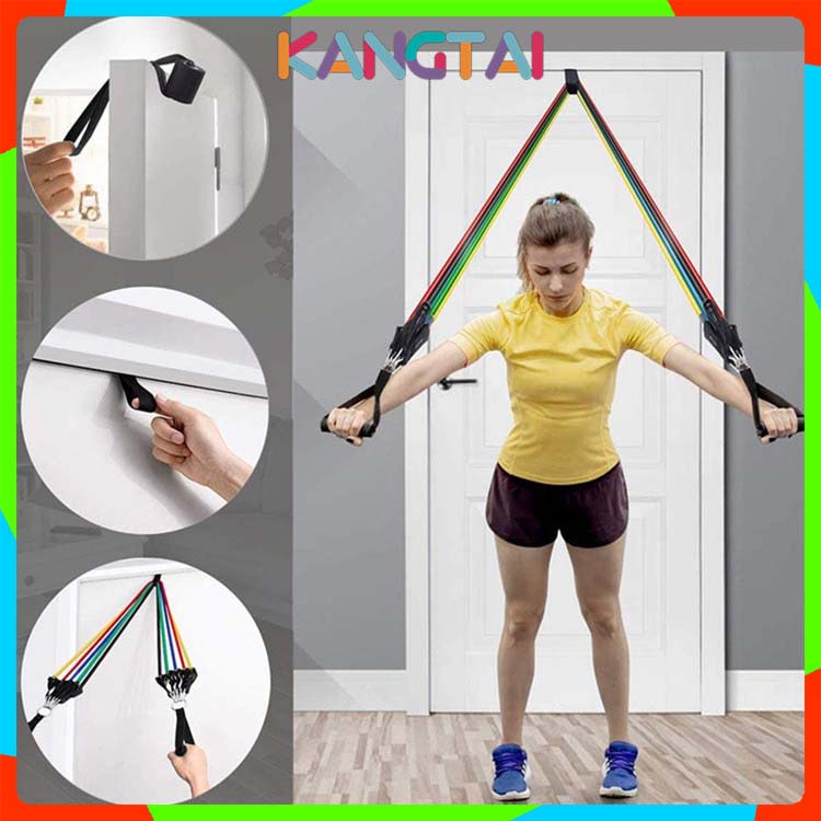 Dây Kháng Lực Tập Gym Mông, Tay Mini Band Power Vải Ngũ Sắc Cao Su Đàn Hồi, Tập Yoga Đa Năng Giảm Béo Bụng