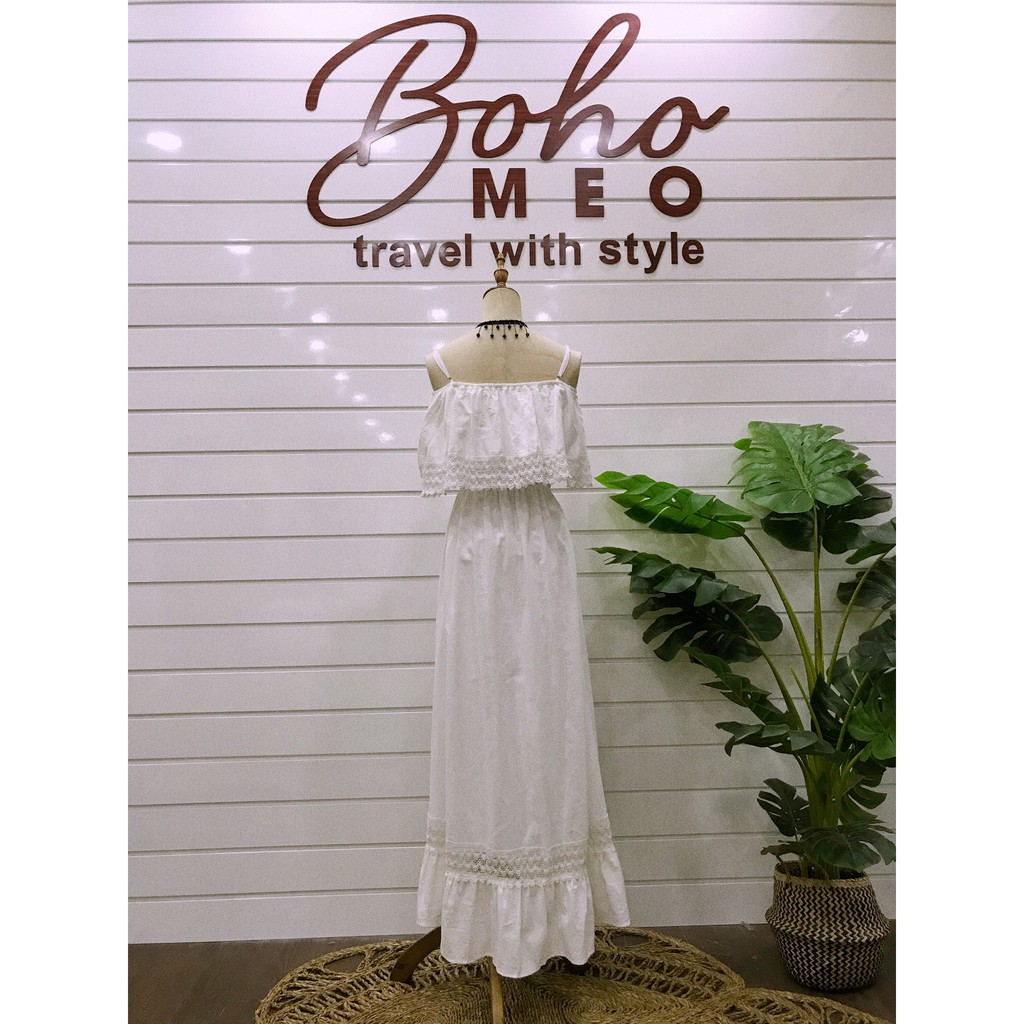 Váy xô xốp thái trắng